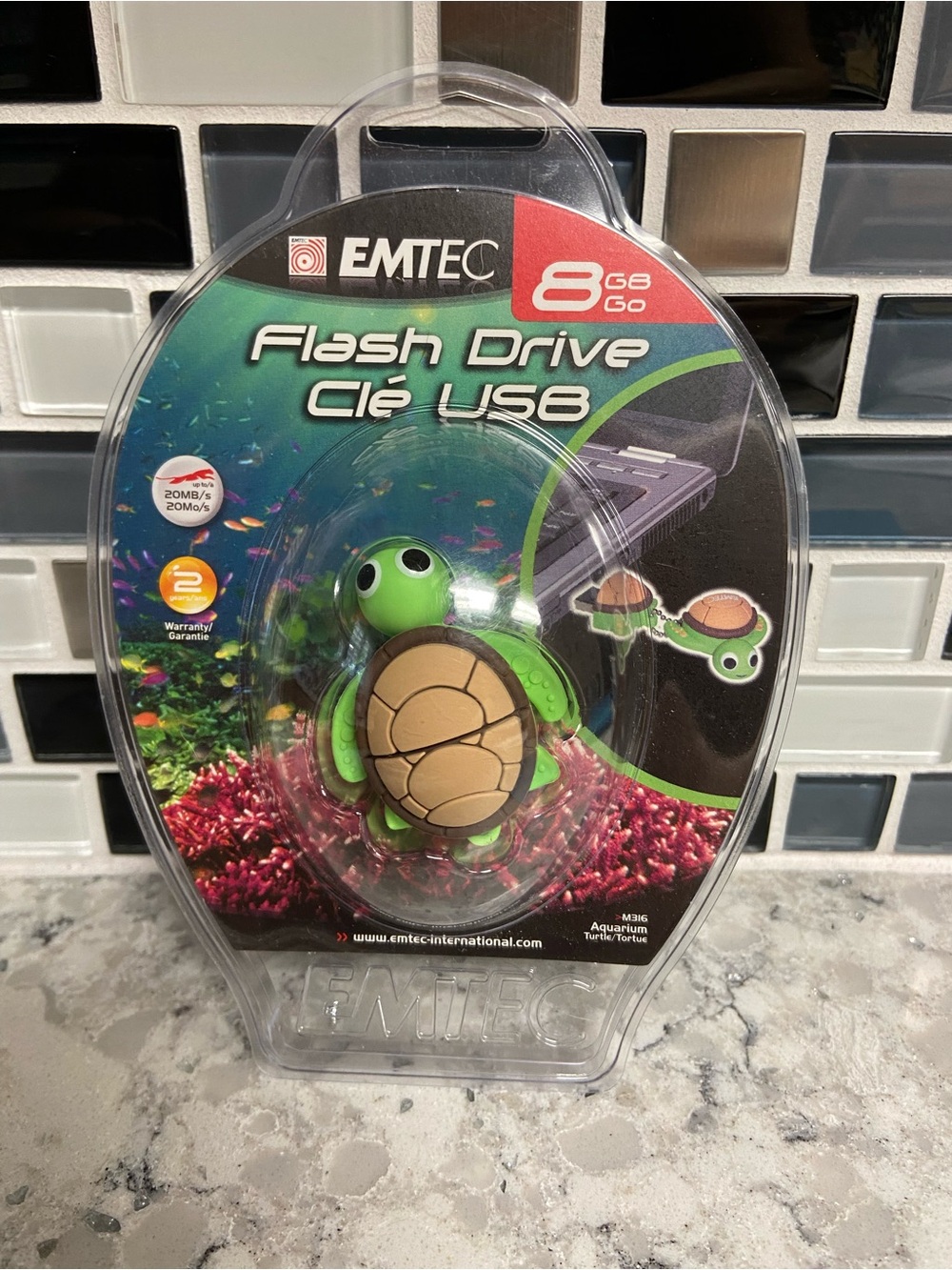 Green Turtle USB Flash Drive 8GB